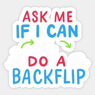 PARKOUR: Do A BackFlip Sticker